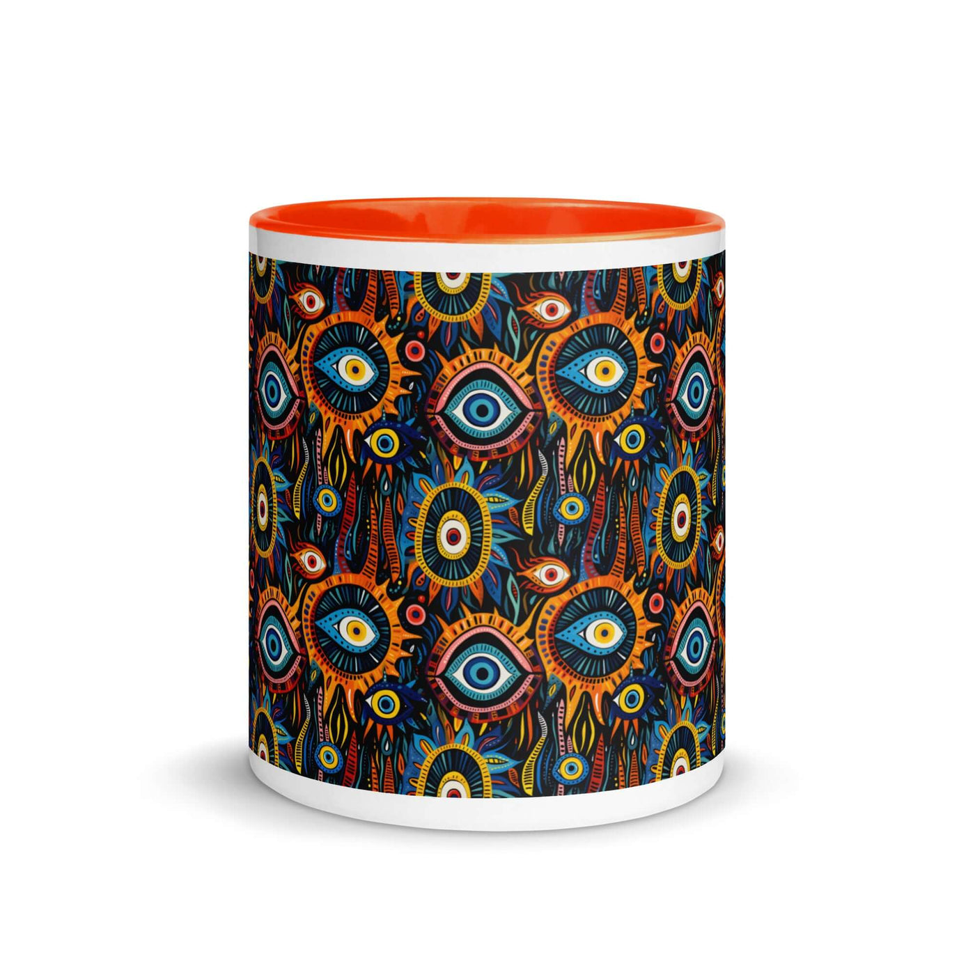 Eye See You Mug with Orange Color Inside at Design Dose