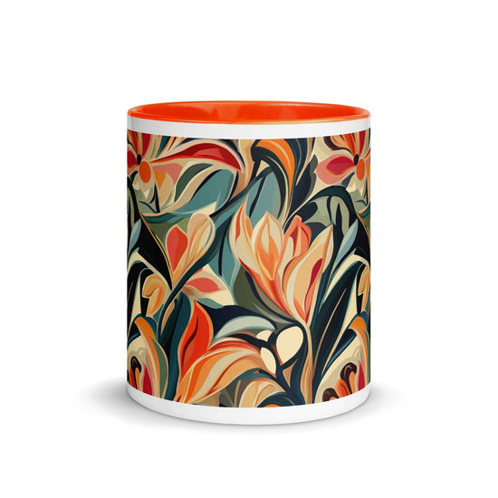 Botanic Nouveau Mug with Stunning Floral Design at Design Dose