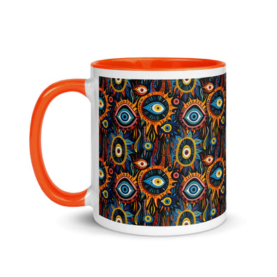 Eye See You Mug with Orange Color Inside at Design Dose