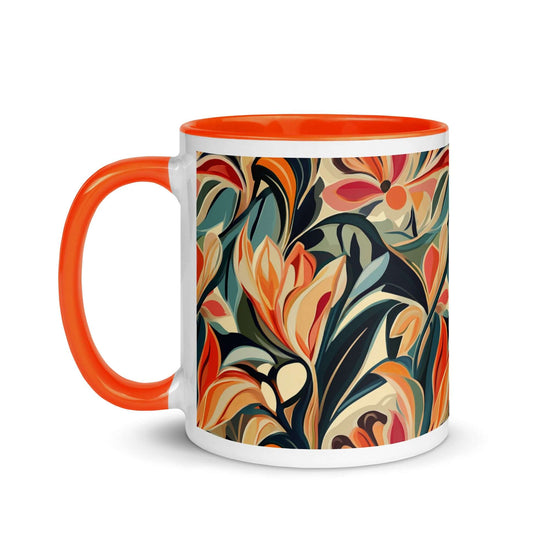 Botanic Nouveau Mug with Stunning Floral Design at Design Dose