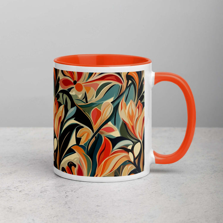 Botanic Nouveau Mug with Stunning Floral Design at Design Dose