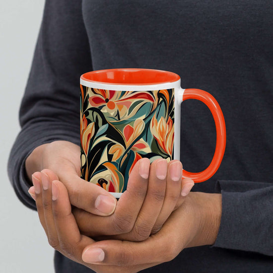 Botanic Nouveau Mug with Stunning Floral Design at Design Dose