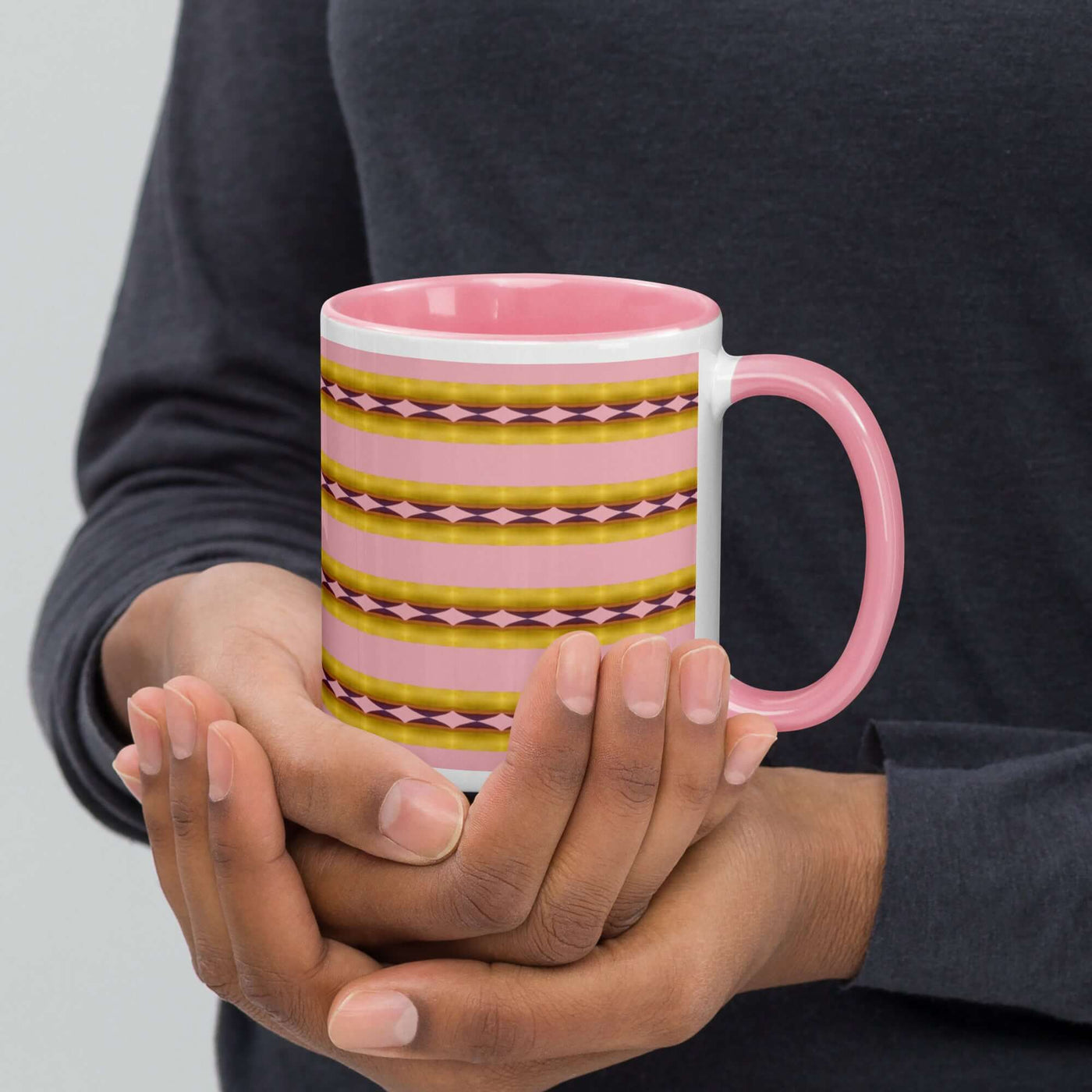 Candy Stripes Mug - Fun Abstract Print, Bright Colors at Design Dose