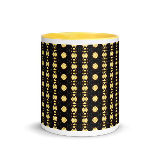 Luxe Patterned Mug with Fun Abstract Print at Design Dose