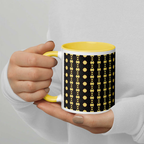 Luxe Patterned Mug with Fun Abstract Print at Design Dose