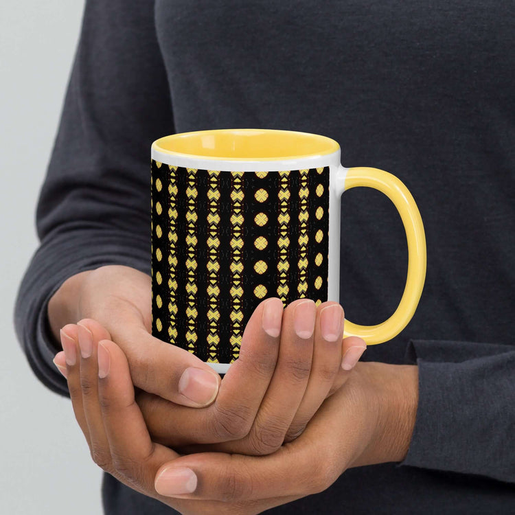 Luxe Patterned Mug with Fun Abstract Print at Design Dose