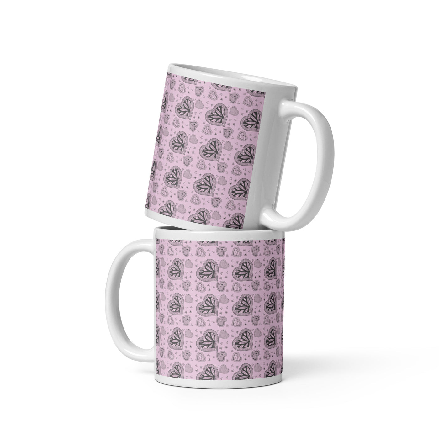 Zen Hearts glossy mug - Various Colors